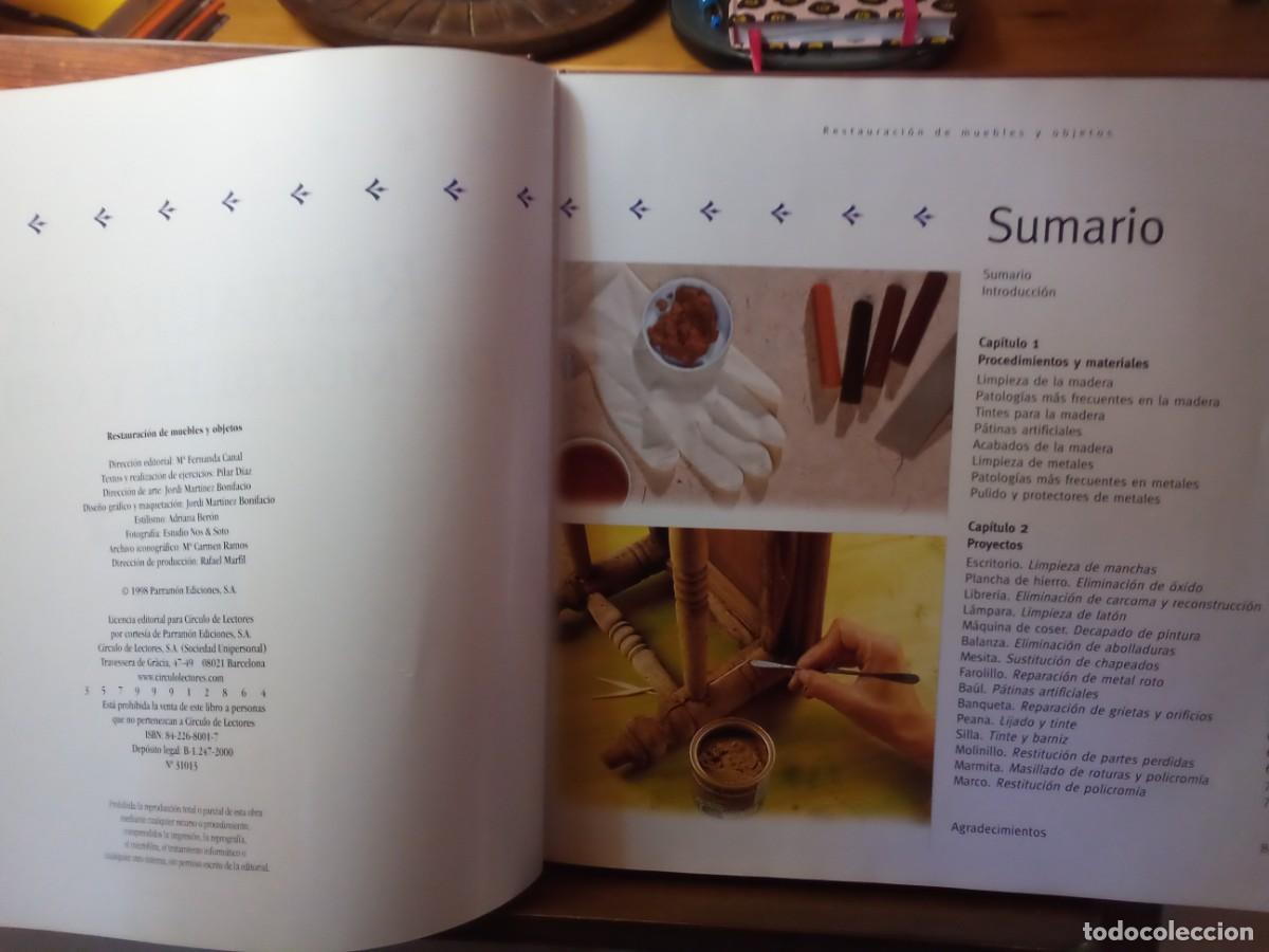 Libros de segunda mano: RESTAURACI&Oacute;N DE MUEBLES Y OBJETOS - Foto 3