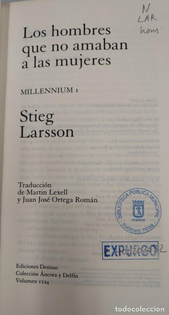 Libros de segunda mano: 3 LIBROS MILLENIUM, STIEG LARSSON, EDICIONES DESTINO - Foto 4
