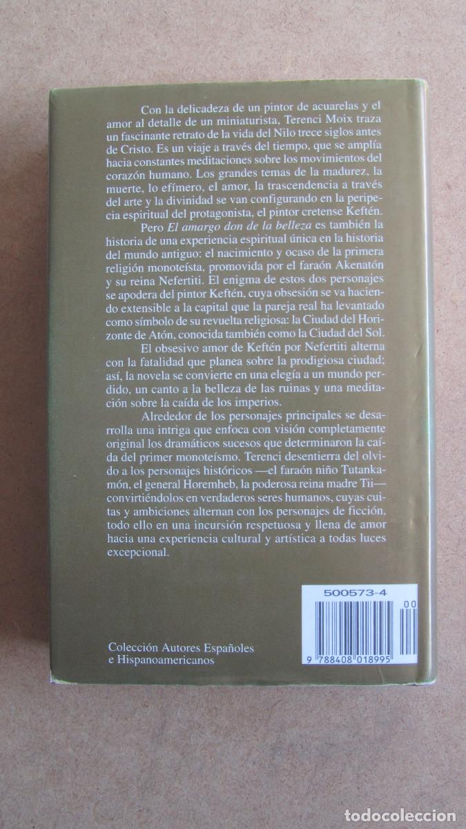 Libros de segunda mano: El amargo don de la belleza Moix, Terenci - Foto 3