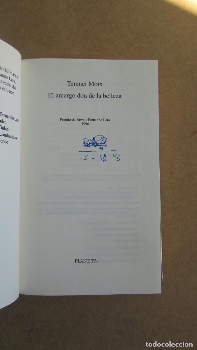 Libros de segunda mano: El amargo don de la belleza Moix, Terenci - Foto 5