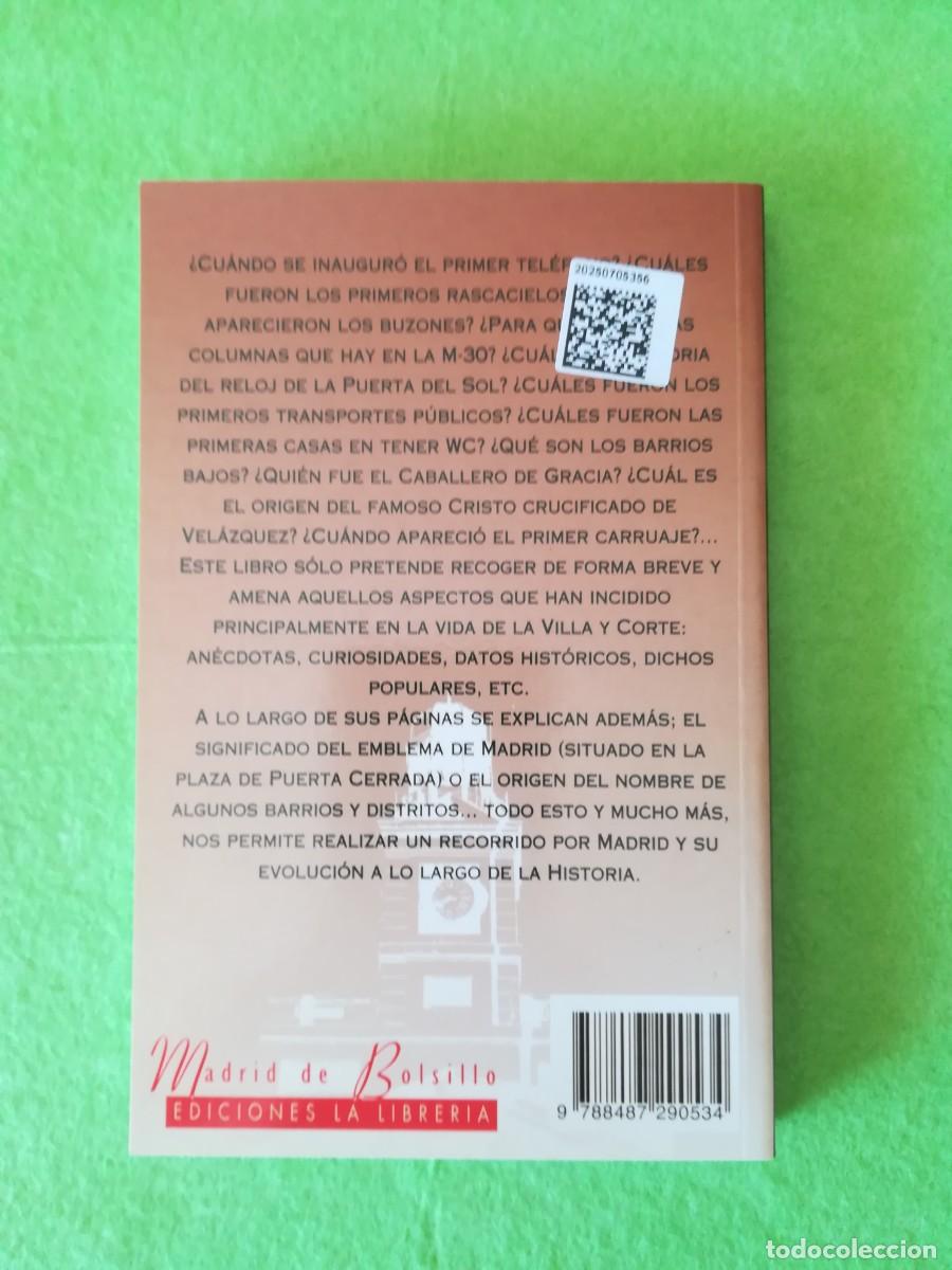 Libros de segunda mano: Curiosidades y anecdotas de Madrid Isabel Gea ediciones la librer&iacute;a 2007 - Foto 2