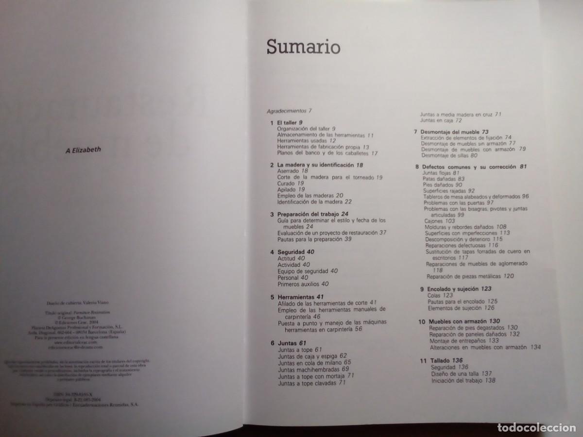 Libros de segunda mano: RESTAURACI&Oacute;N DE MUEBLES DE GEORGE BUCHANAN - Foto 5