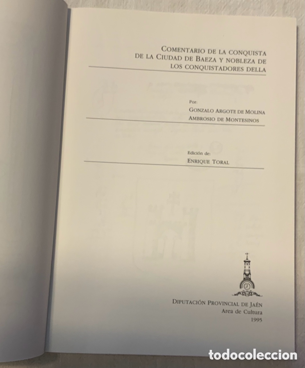 Libros de segunda mano: Comentarios de la conquista de la Ciudad de Baeza y nobleza de los conquistadores della - Foto 4