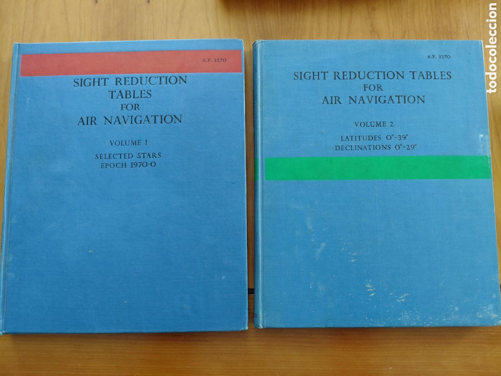 Libros de segunda mano: Lote 2 Vol&uacute;menes: Sight Reduction Tables for Air Navigation (A.P. 3270) - HMSO Londres (1968-1970)