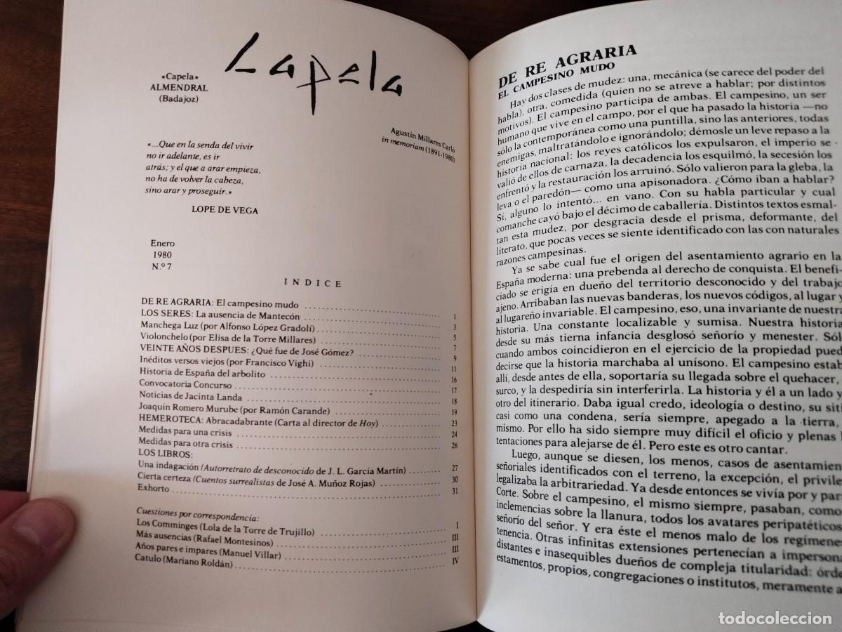 Libros de segunda mano: Libro con varios n&uacute;meros de Capela. Extremadura. - Foto 4