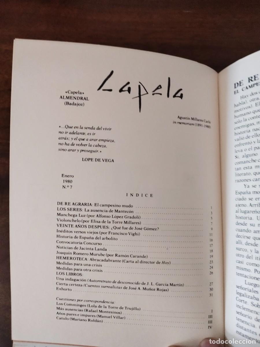 Libros de segunda mano: Libro con varios n&uacute;meros de Capela. Extremadura. - Foto 5