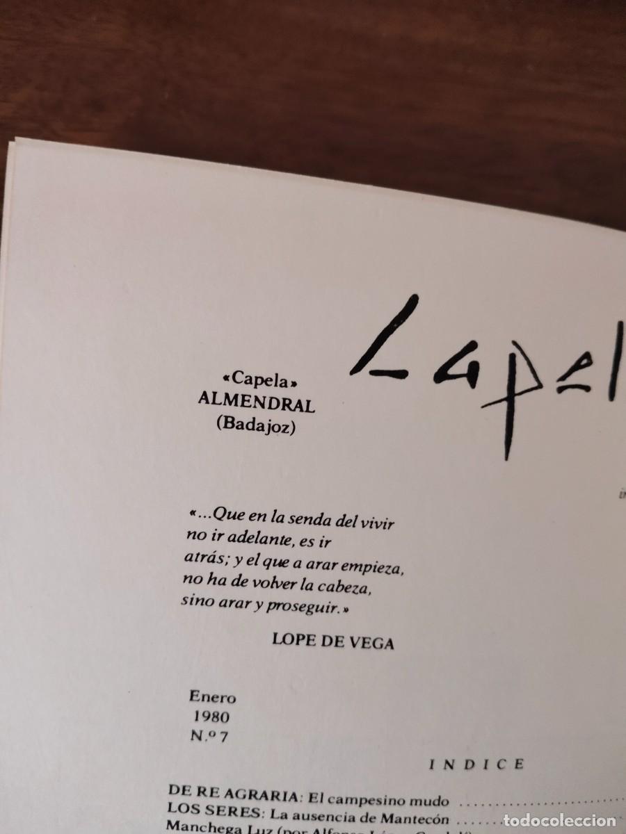 Libros de segunda mano: Libro con varios n&uacute;meros de Capela. Extremadura. - Foto 6