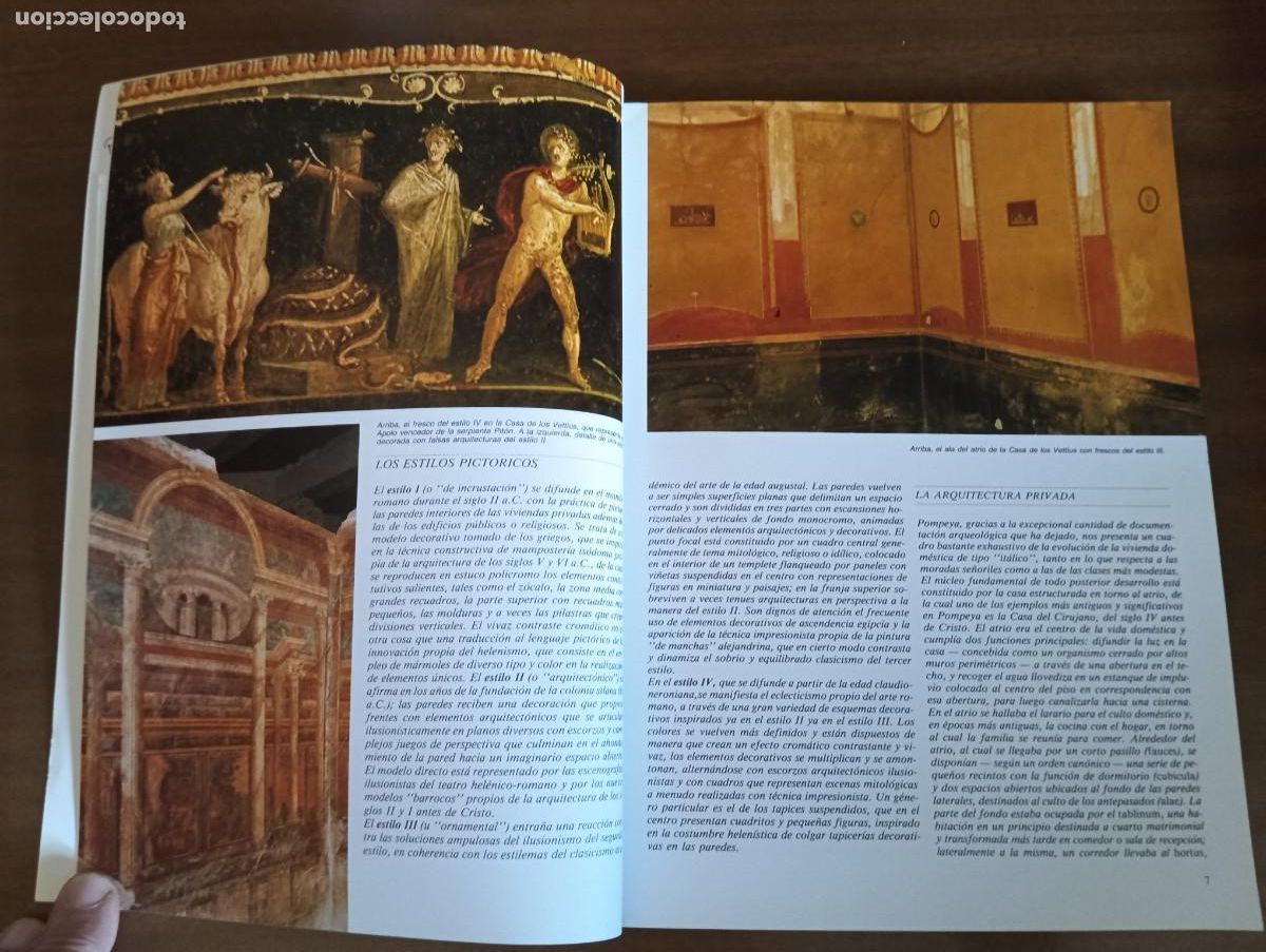 Libros de segunda mano: ARTE E HISTORIA DE POMPEYA - CON RECOSTRUCCIONES DE LA CIUDAD. - Foto 4