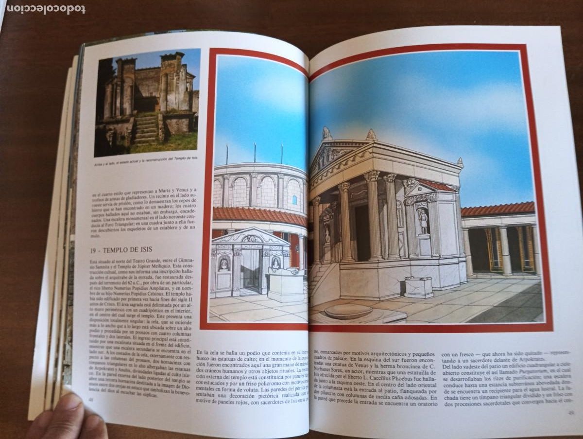 Libros de segunda mano: ARTE E HISTORIA DE POMPEYA - CON RECOSTRUCCIONES DE LA CIUDAD. - Foto 6