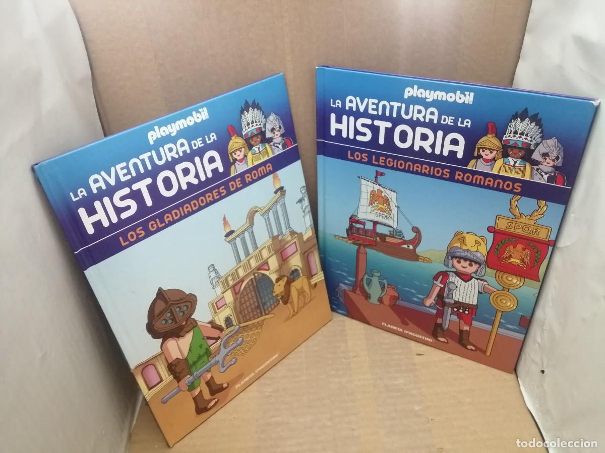 Libri di seconda mano: PACK 2 Libros Playm&oacute;bil La Aventura de la Historia: Los Legionarios Romanos /Los Gladiadores de Roma