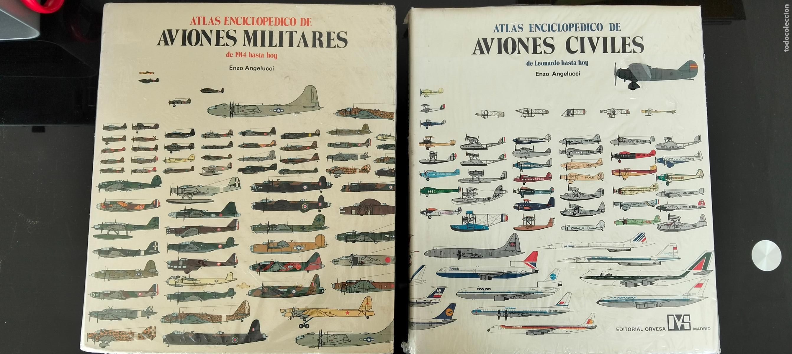 Libros de segunda mano: Aviacion. Raro. Atlas Enciclopedico de Aviones, Completo. Civiles y Militares, Ed. Orvesa, 1981