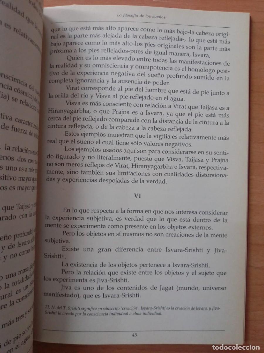 Libros de segunda mano: La filosof&iacute;a de los sue&ntilde;os, de Swami Sivananda - Foto 3