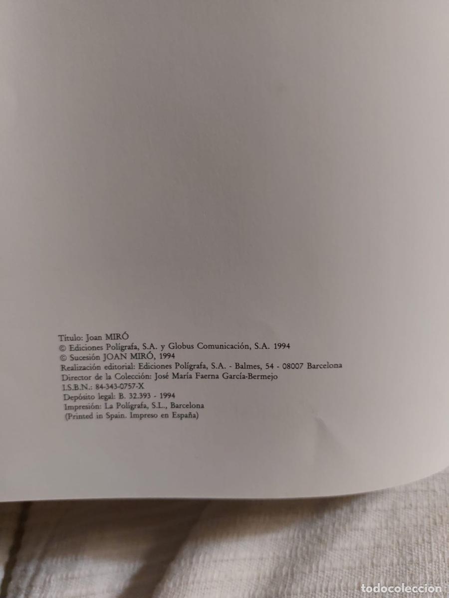 Libros de segunda mano: LIBRO JOAN MIRO DE EDICIONES POLIGRAFA - Foto 2