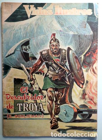 Libri di seconda mano: ENRIQUE SCHLIEMANN. EL DESCUBRIDOR DE TROYA - Madrid 1957 - Muy ilustrado