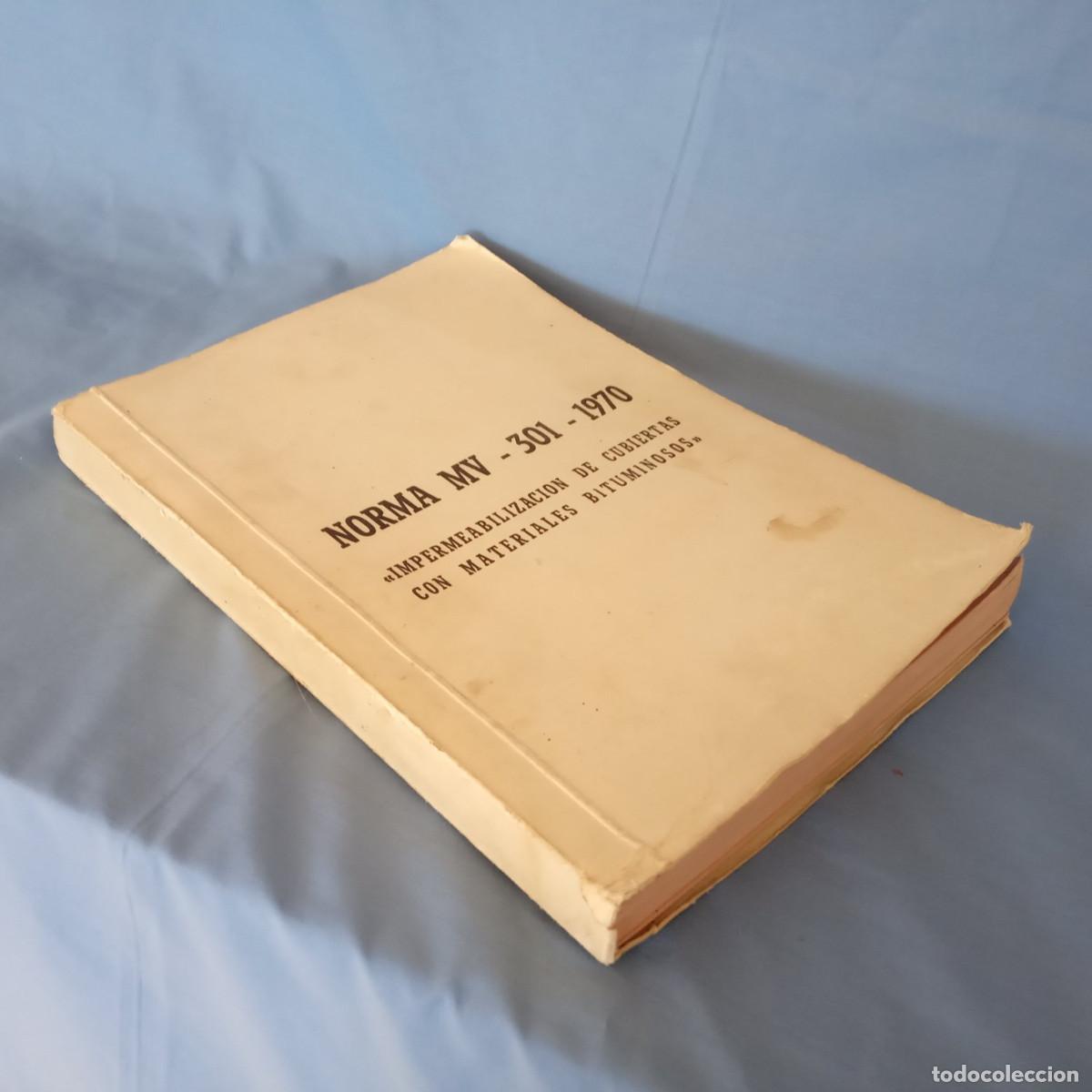 Libros de segunda mano: Norma MV-301-1970 Impermeabilizacion de cubiertas - Foto 1