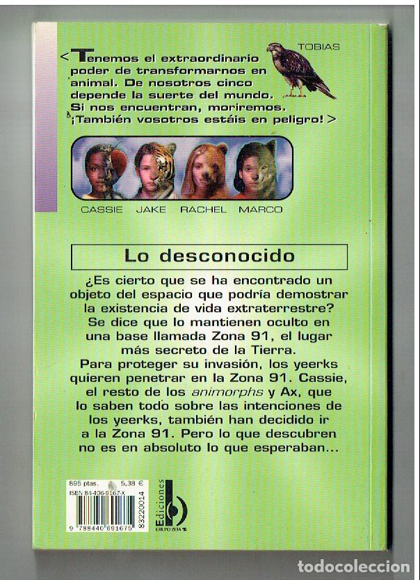 Libros de segunda mano: ANIMORPHS. N&ordm; 14. EL DESCONOCIDO. K. A. APPLEGATE. EDICIONES B, 1999. (P/B65.1) - Foto 2