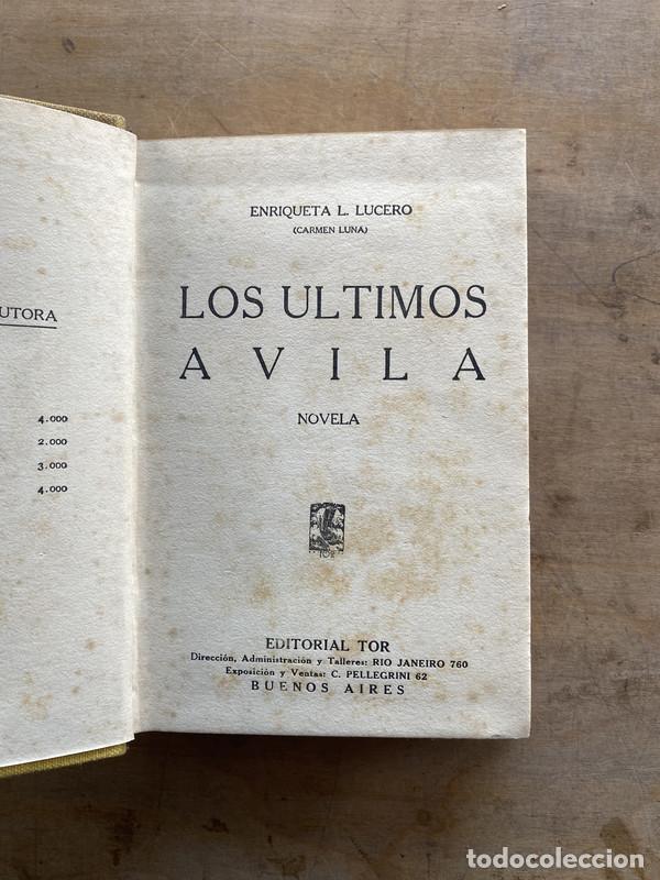 Libros de segunda mano: Los ultimos avila - Lucero Enriqueta L.
