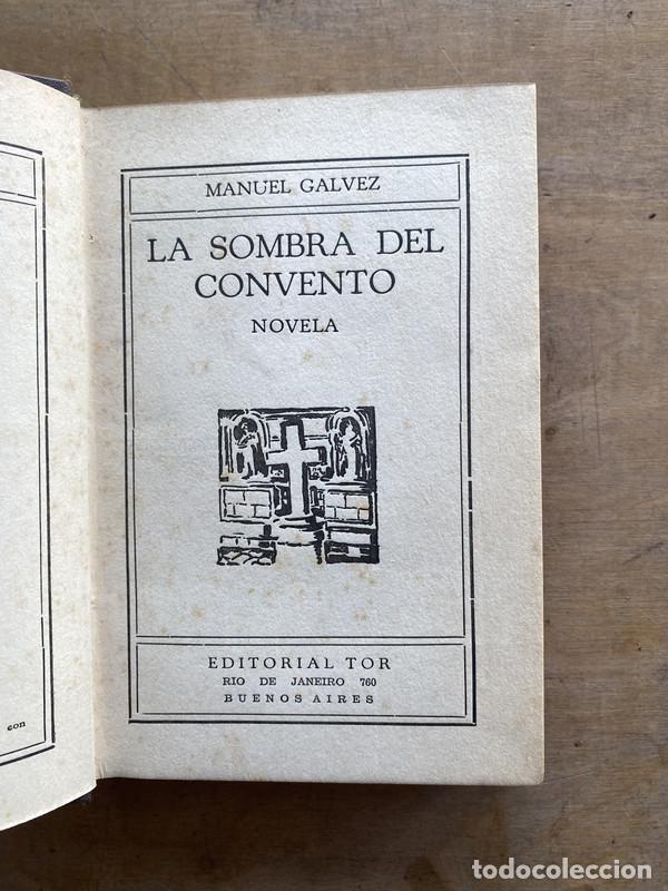 Libros de segunda mano: La sombra del convento - Galvez Manuel - Foto 1