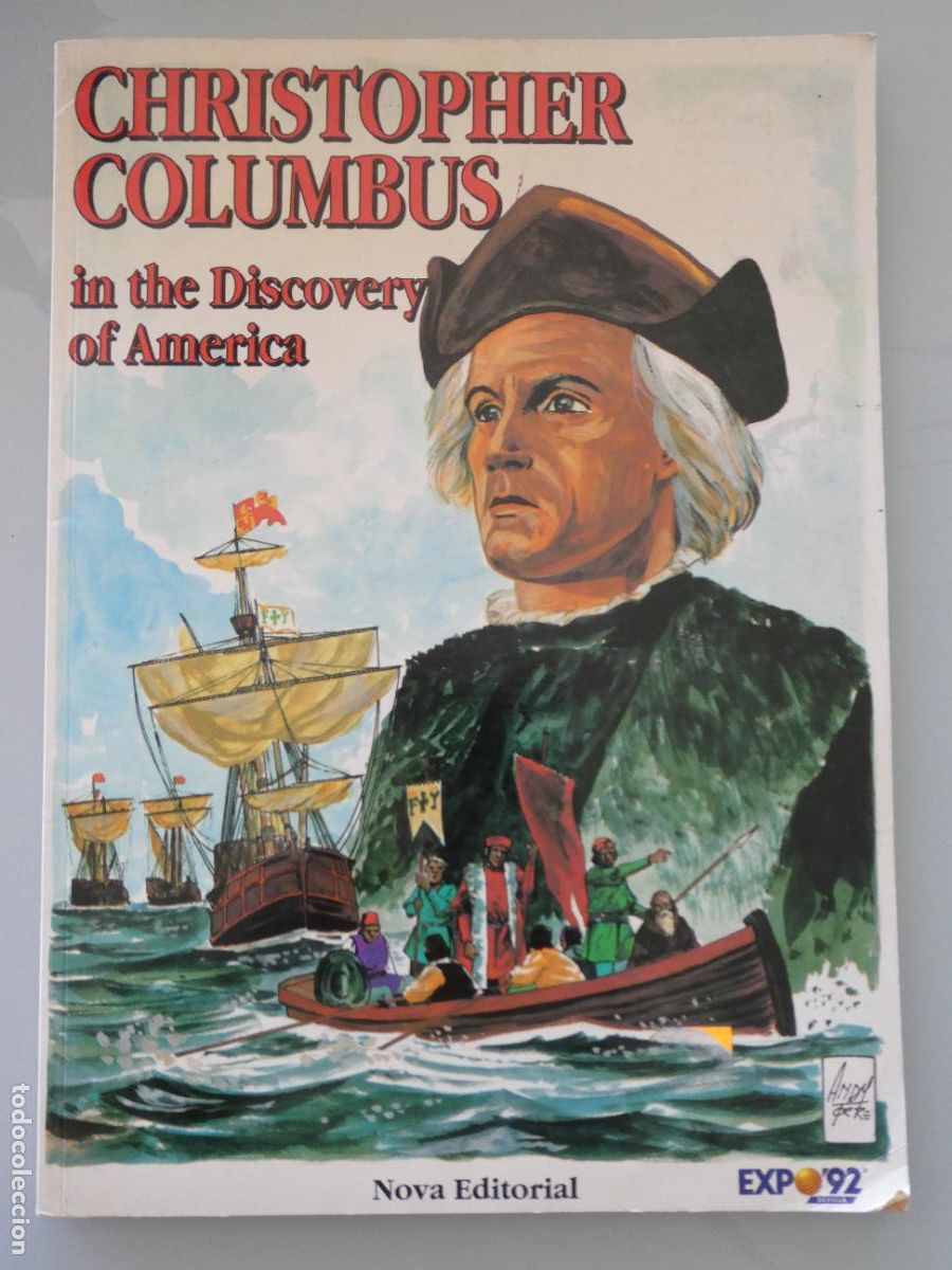 Libros de segunda mano: LIBRO COMIC TEBEO DE LA EXPO 92 1992 SEVILLA CHRISTOPHER COLUMBUS IN THE DISCOVERY OF AMERICA. 390GR