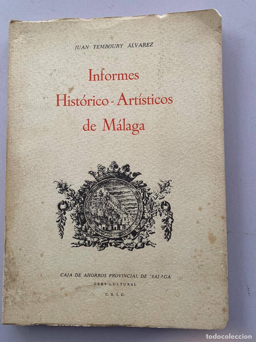 Libros de segunda mano: Informes Hist&oacute;ricos-Art&iacute;sticos de M&aacute;laga (Bols 48) - Foto 1