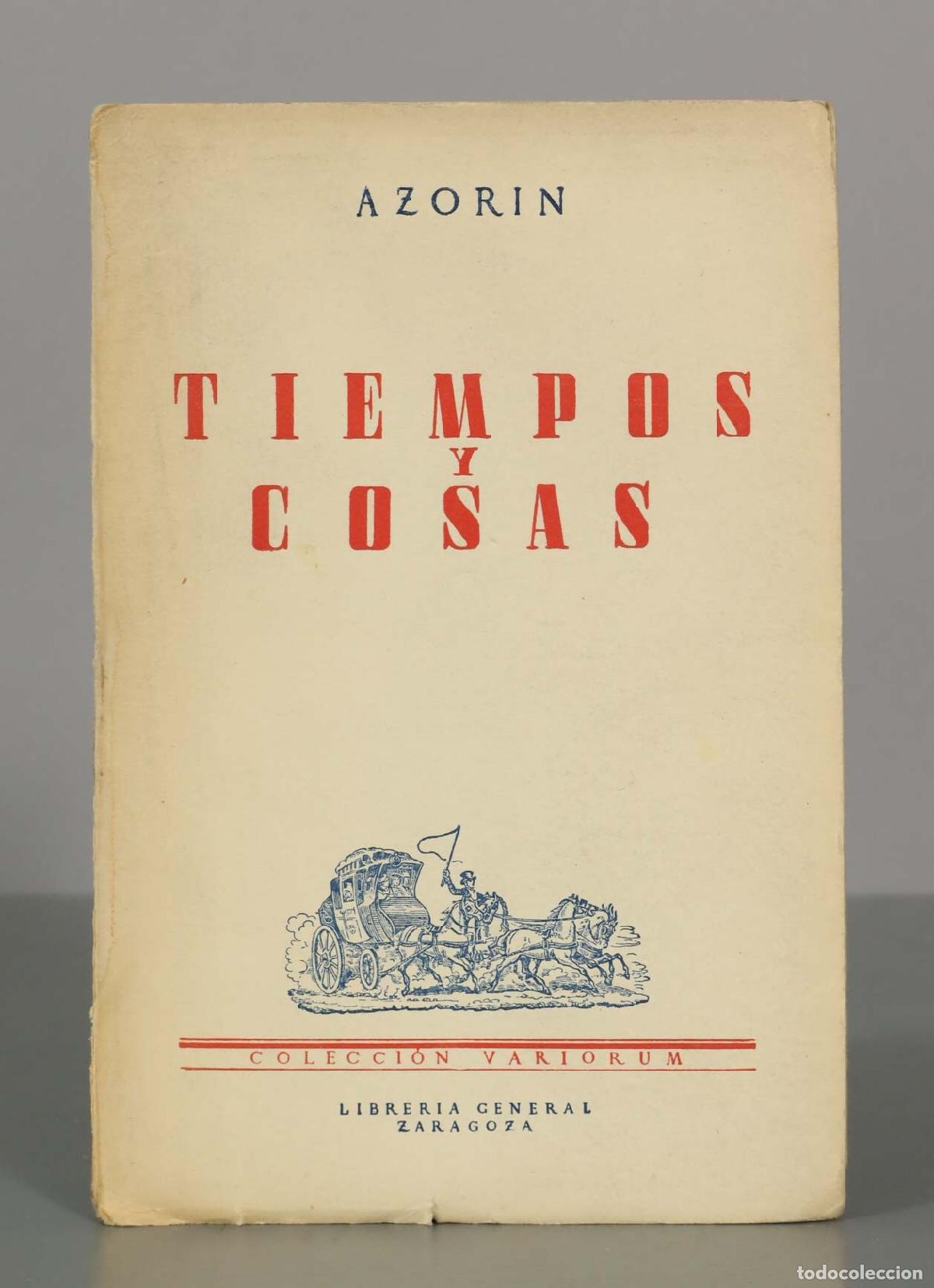 Libros de segunda mano: AZORIN. TIEMPOS Y COSAS. - Foto 1