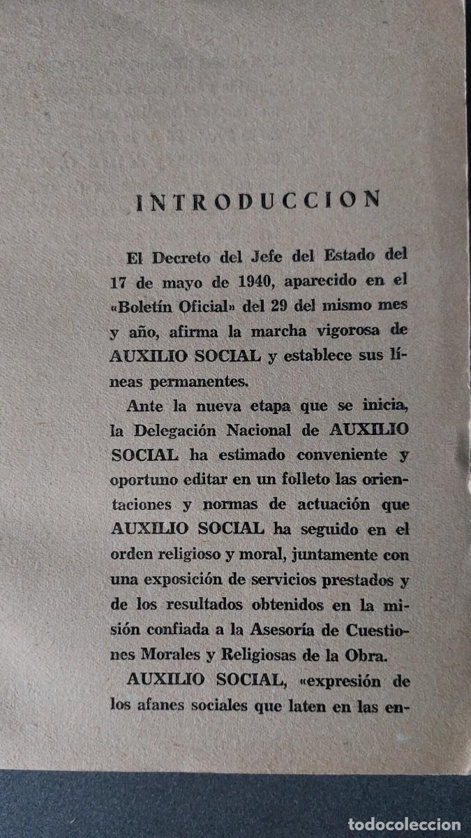 Libros de segunda mano: Auxilio social, a&ntilde;o 1940 - Foto 5