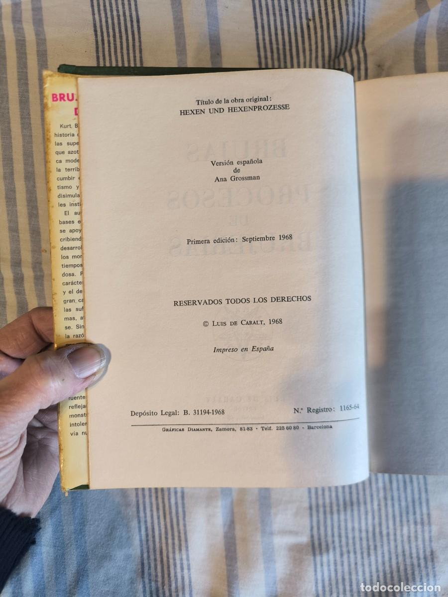 Libros de segunda mano: BRUJAS Y PROCESOS DE BRUJER&Iacute;A. BASCHWITZ, Kurt. 1968 (REF.18) 1&ordf; EDICION - Foto 3