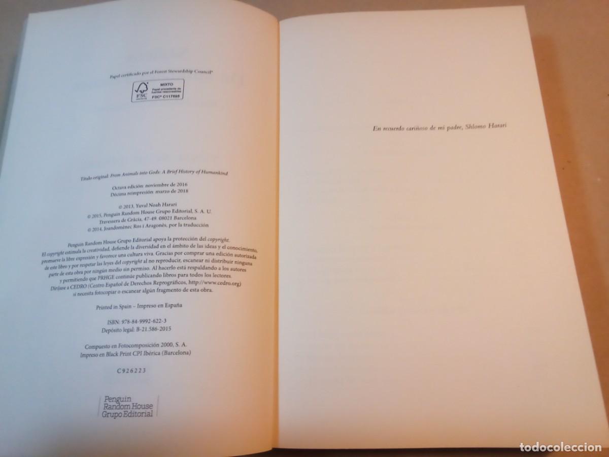 Libros de segunda mano: SAPIENS DE YUVAL NOAH HARARI - Foto 4