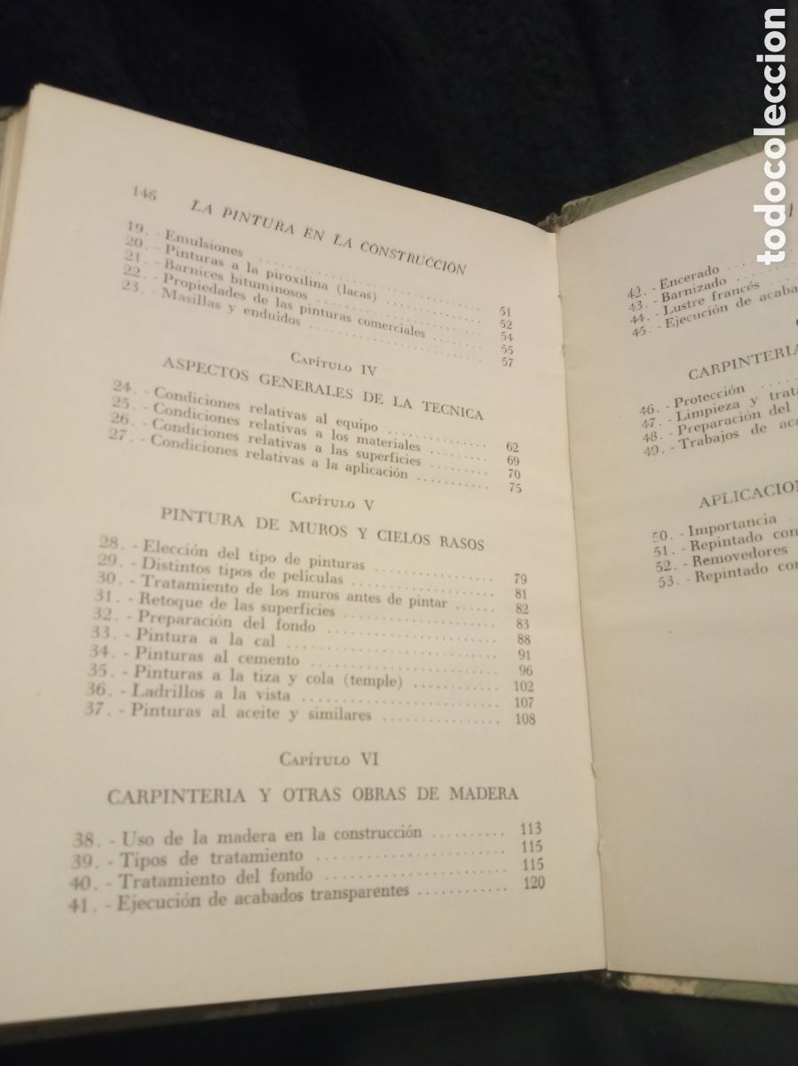 Libros de segunda mano: Libro, La pintura en la Construcci&oacute;n, R.Rivera de 1952 - Foto 6