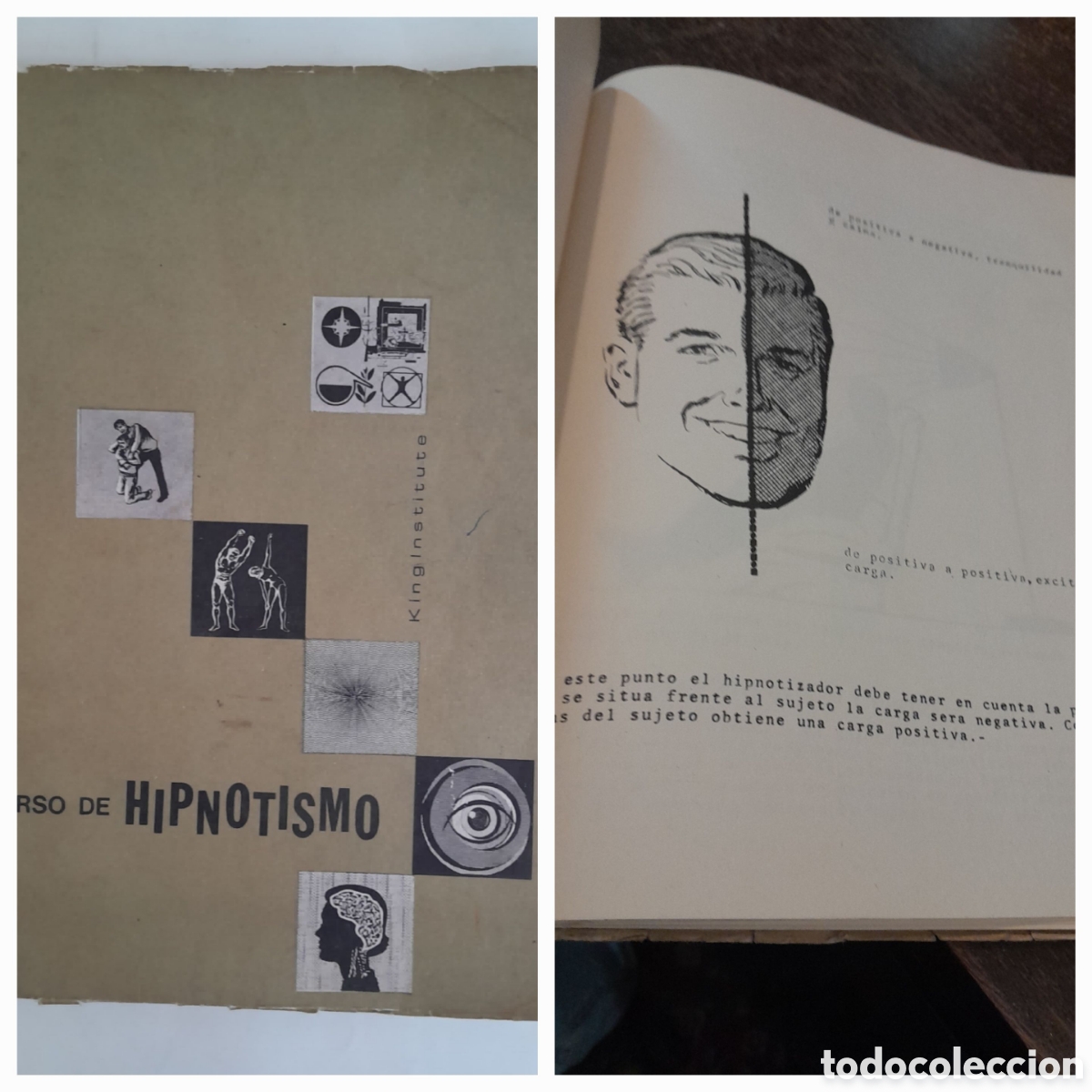 Libros de segunda mano: Curso de hipnotismo. King institute. Mecanografiado, ilustrado. Buenos Aires. Argentina. Sin fecha.