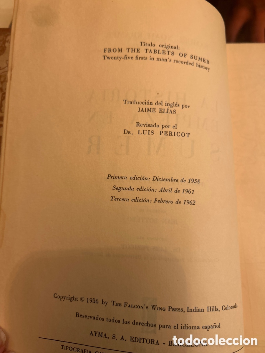 Libros de segunda mano: La historia empieza en sumer por Samuel Noah Kramer - Foto 6