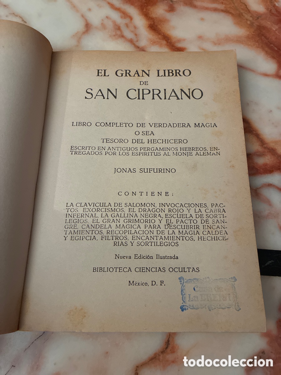 Libros de segunda mano: El gran libro de San Cipriano- tesoro del hechicero - Foto 4