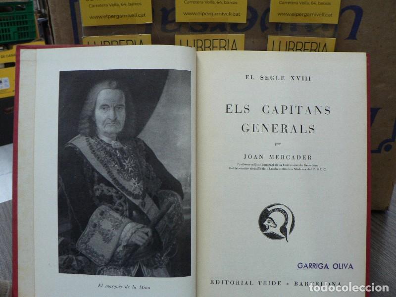 Libri di seconda mano: Els capitans generals - Joan Mercader - Ed. Teide - Biografies Catalanes, S&egrave;rie hist&ograve;rica n&uacute;m. X - 1