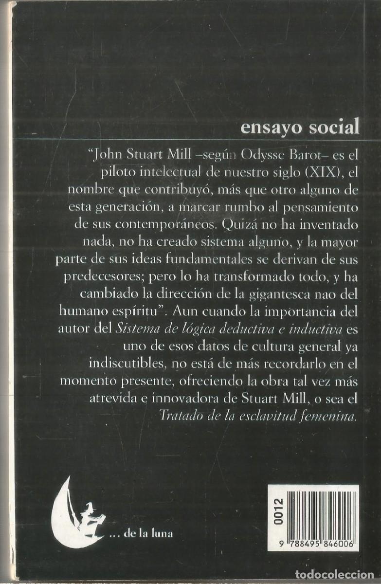 Libros de segunda mano: JOHN STUART MILL. LA ESCLAVITUD FEMENINA. - Foto 2