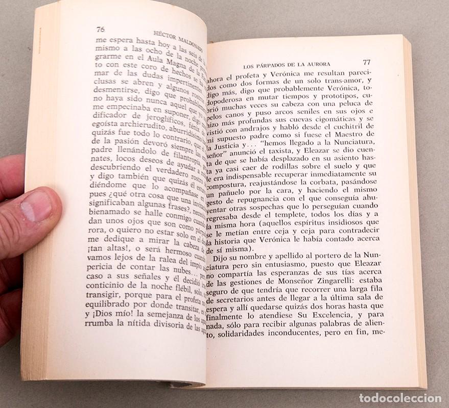 Libros de segunda mano: H&Eacute;CTOR MALDONADO - LOS PARPADOS DE LA AURORA - 1983 - DEDICATORIA AUT&Oacute;GRAFA DEL AUTOR - Foto 5