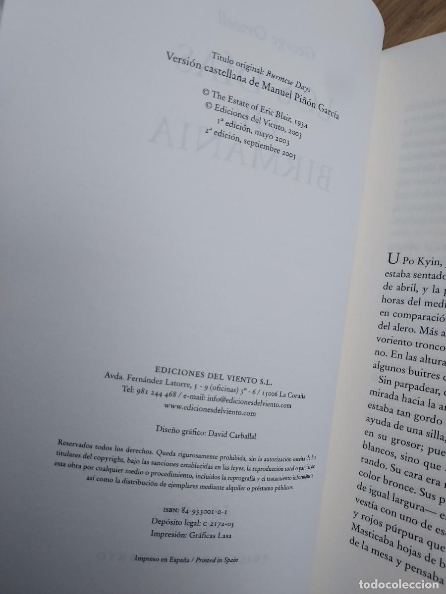 Libros de segunda mano: Los d&iacute;as de Birmania. George Orwell - Foto 7