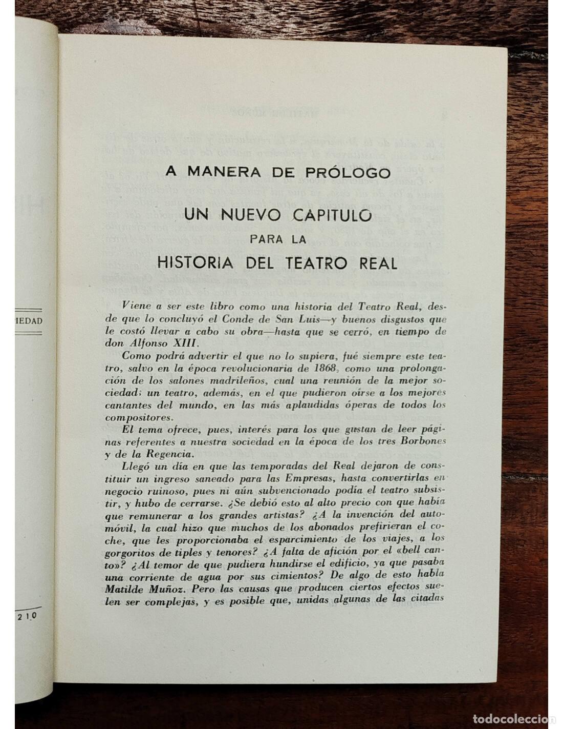 Libros de segunda mano: HISTORIA DEL TEATRO REAL. MU&Ntilde;OZ, Matilde. Editorial Tesoro. 1946. - Foto 4