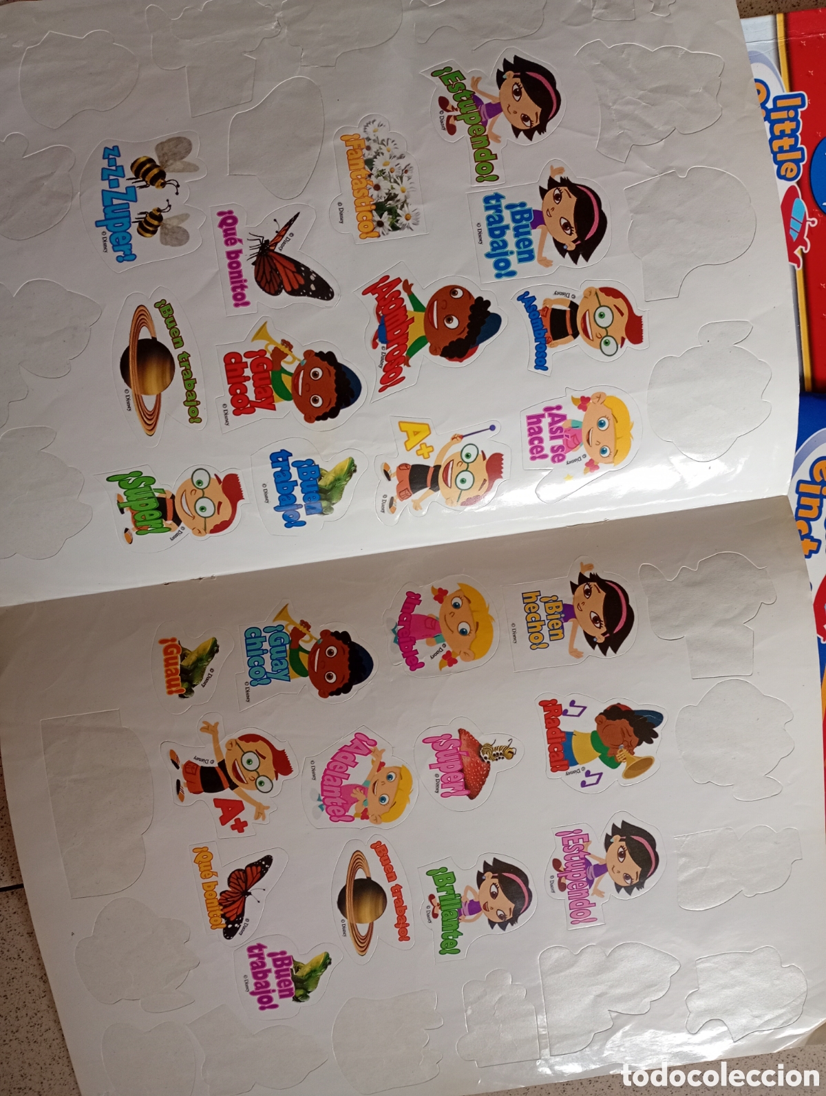 Libros de segunda mano: Lote 2 libros y pegatinas Little Einsteins - Foto 4