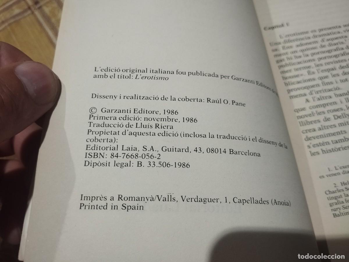 Libros de segunda mano: LEROTISME - FRANCESCO ALBERONI - CATALA - Foto 2