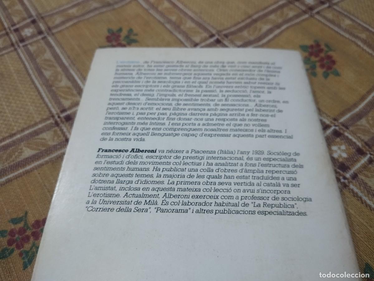 Libros de segunda mano: LEROTISME - FRANCESCO ALBERONI - CATALA - Foto 4