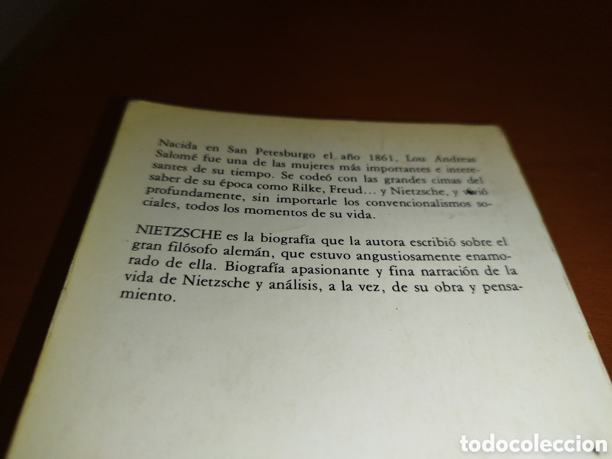 Libros de segunda mano: LOU ANDREAS SALOME: NIETZSCHE. ED. ZERO, 1979. - Foto 3