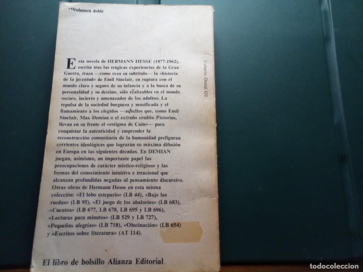 Libros de segunda mano: DEMIAN DE HERMANN HESSE. - Foto 2