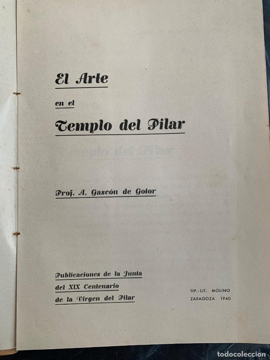 Libros de segunda mano: El Arte en el templo del Pilar (Bols 48) - Foto 2