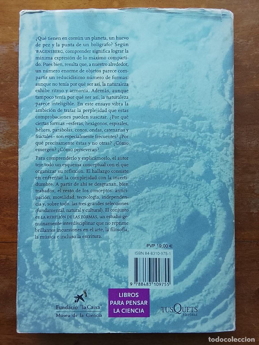 Libros de segunda mano: La rebeli&oacute;n de las formas. Jorge Wagensberg - Foto 5