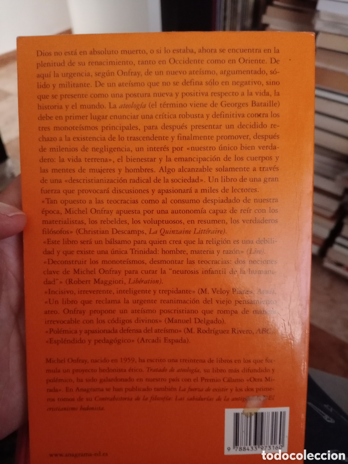 Libros de segunda mano: Tratado de ateolog&iacute;a Michel onfray - Foto 2