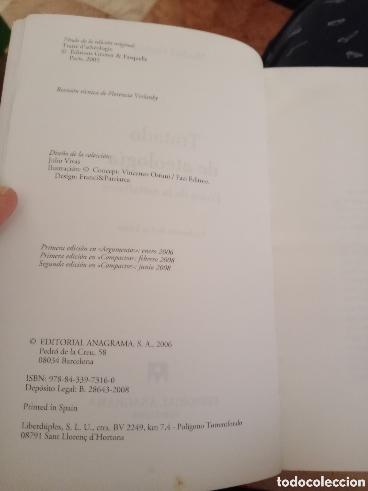 Libros de segunda mano: Tratado de ateolog&iacute;a Michel onfray - Foto 4
