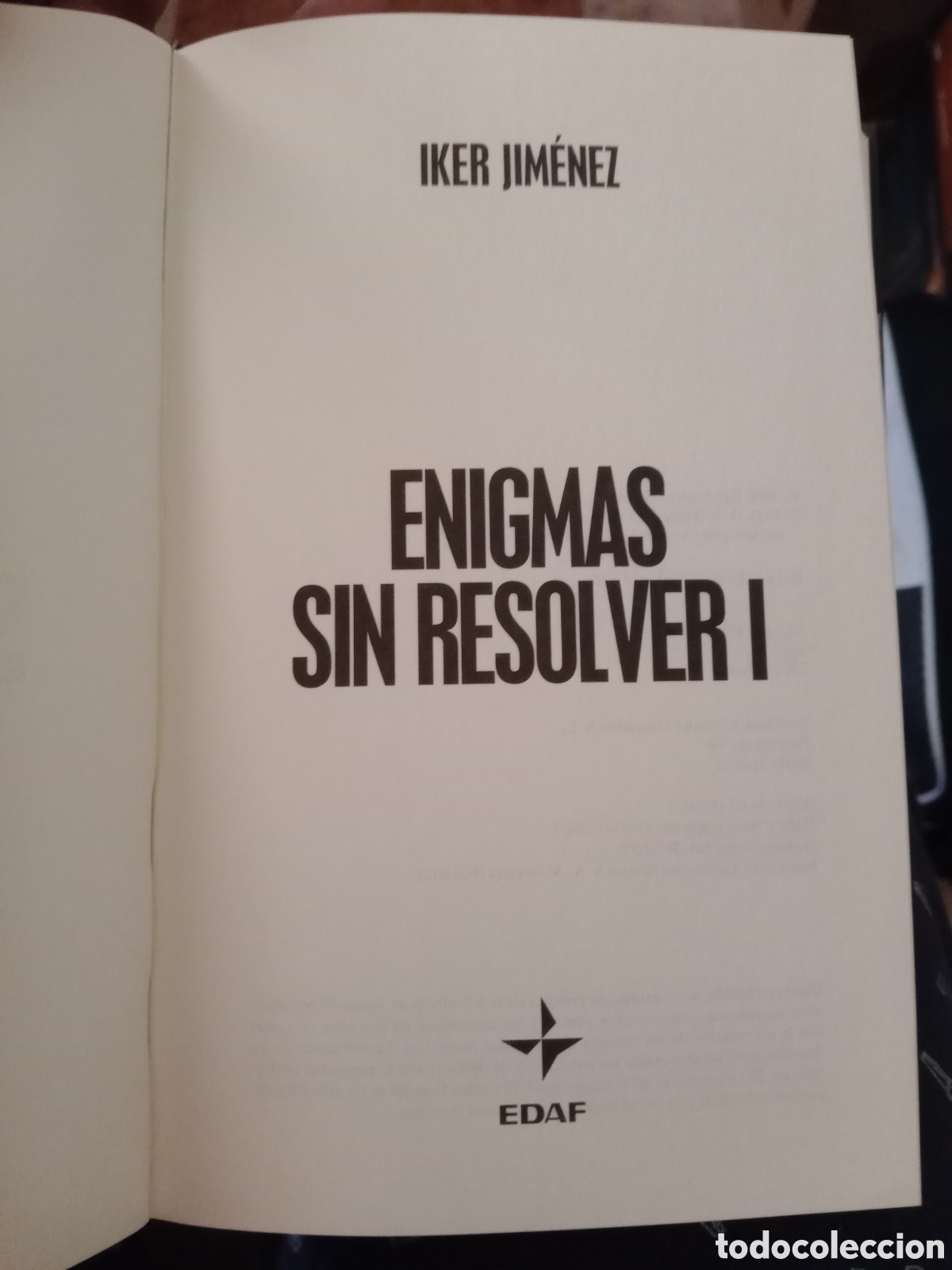Libros de segunda mano: Enigma sin resolver I Iker Jim&eacute;nez - Foto 3