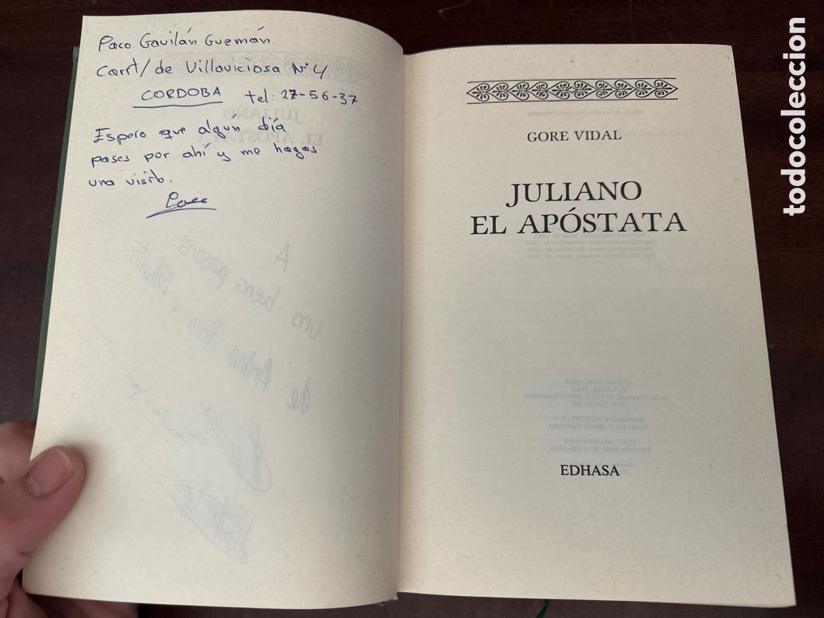 Libros de segunda mano: JULIANO EL AP&Oacute;STATA. GORE VIDAL - Foto 4