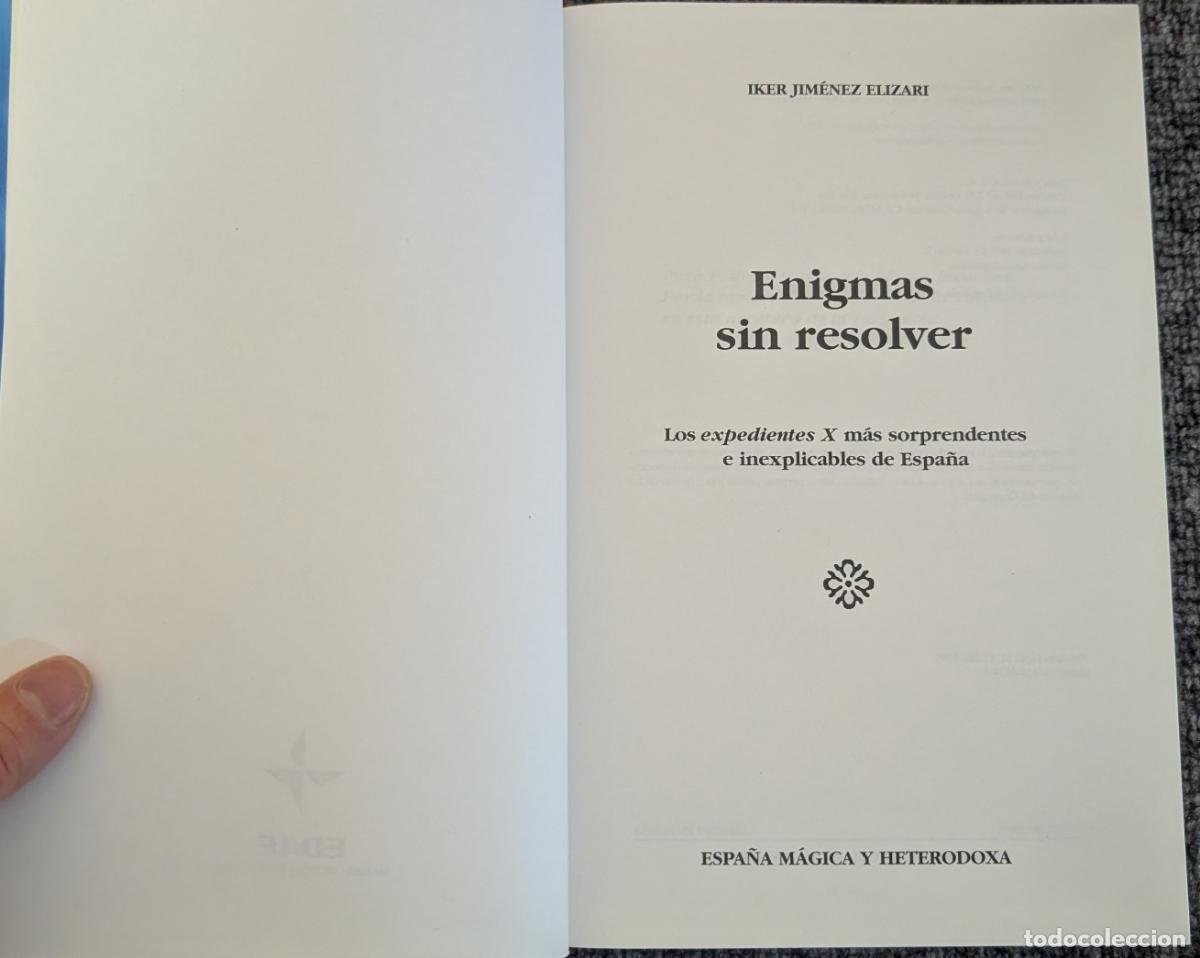 Libros de segunda mano: Enigmas sin Resolver - Iker Jim&eacute;nez - EDAF - 1&ordf; Edicion (1999) - Foto 3