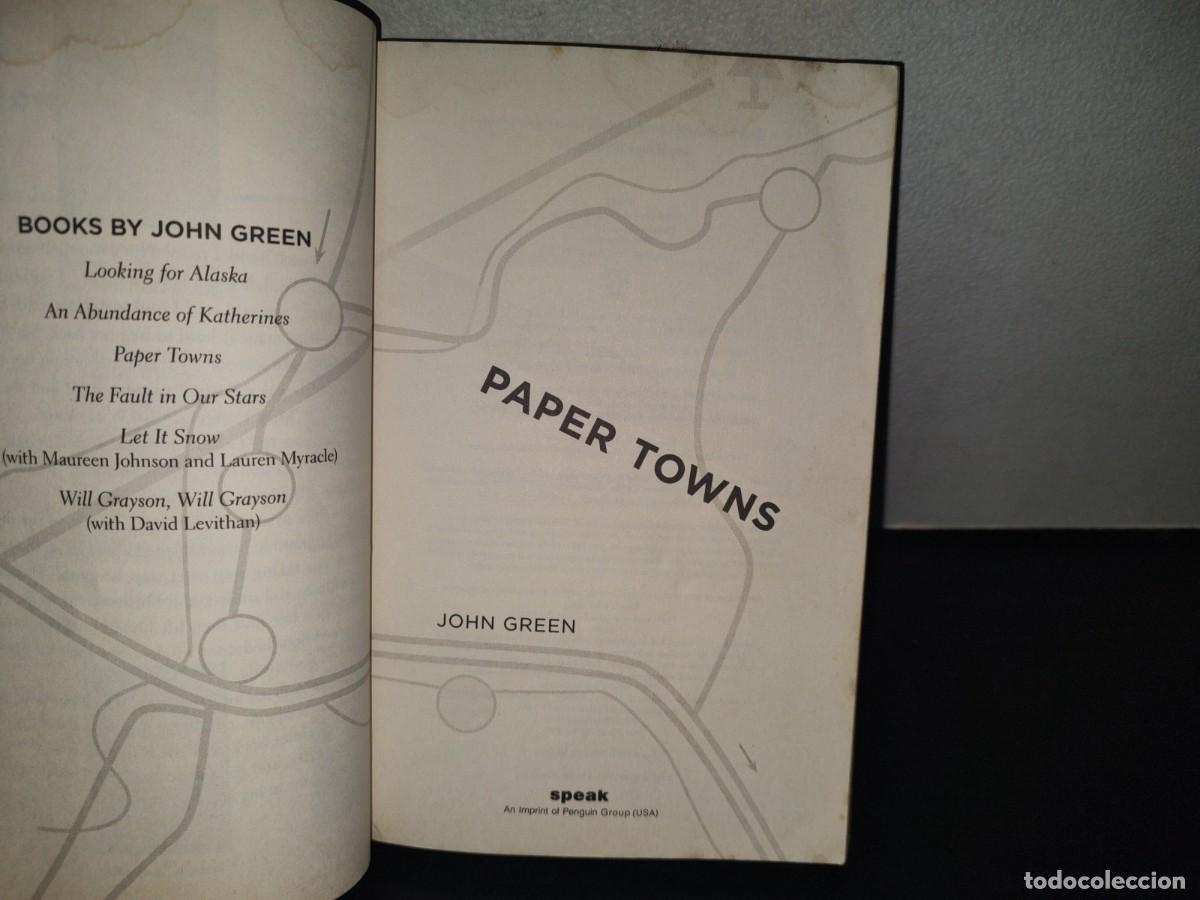 Libros de segunda mano: 215- PAPER TOWNS - JOHN GREEN - PENGUIN GROUP - 2012 - Foto 7